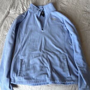 The North Face Womens Light Blue Half-Zip Sweater